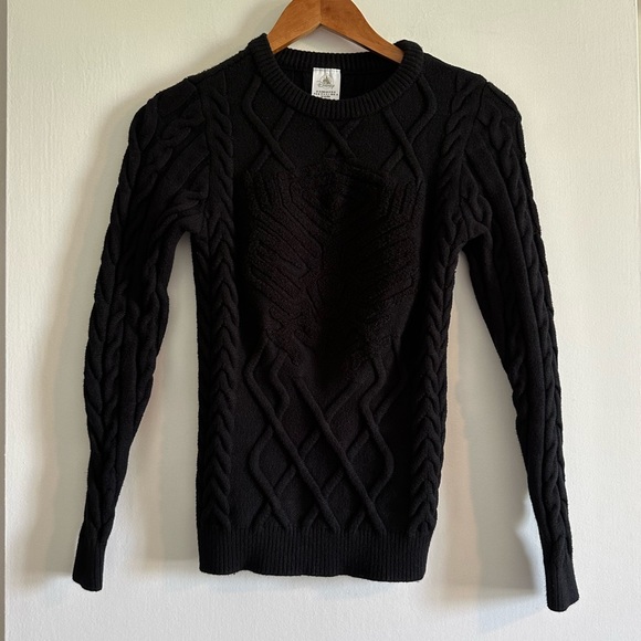 Disney Parks Disneyland Marvel Avengers Black Panther Cable Knit Sweater Size XS - Picture 6 of 9